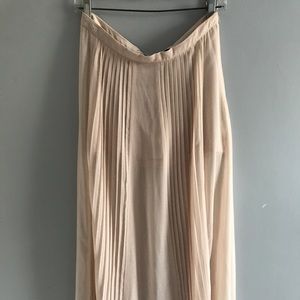 Zara Sheer Maxi Skirt with Side Slits